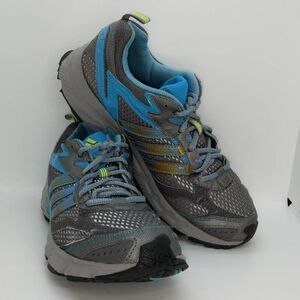 Adidas Women's Pre-owned Gray/Blue Running Sneakers - sz. 10